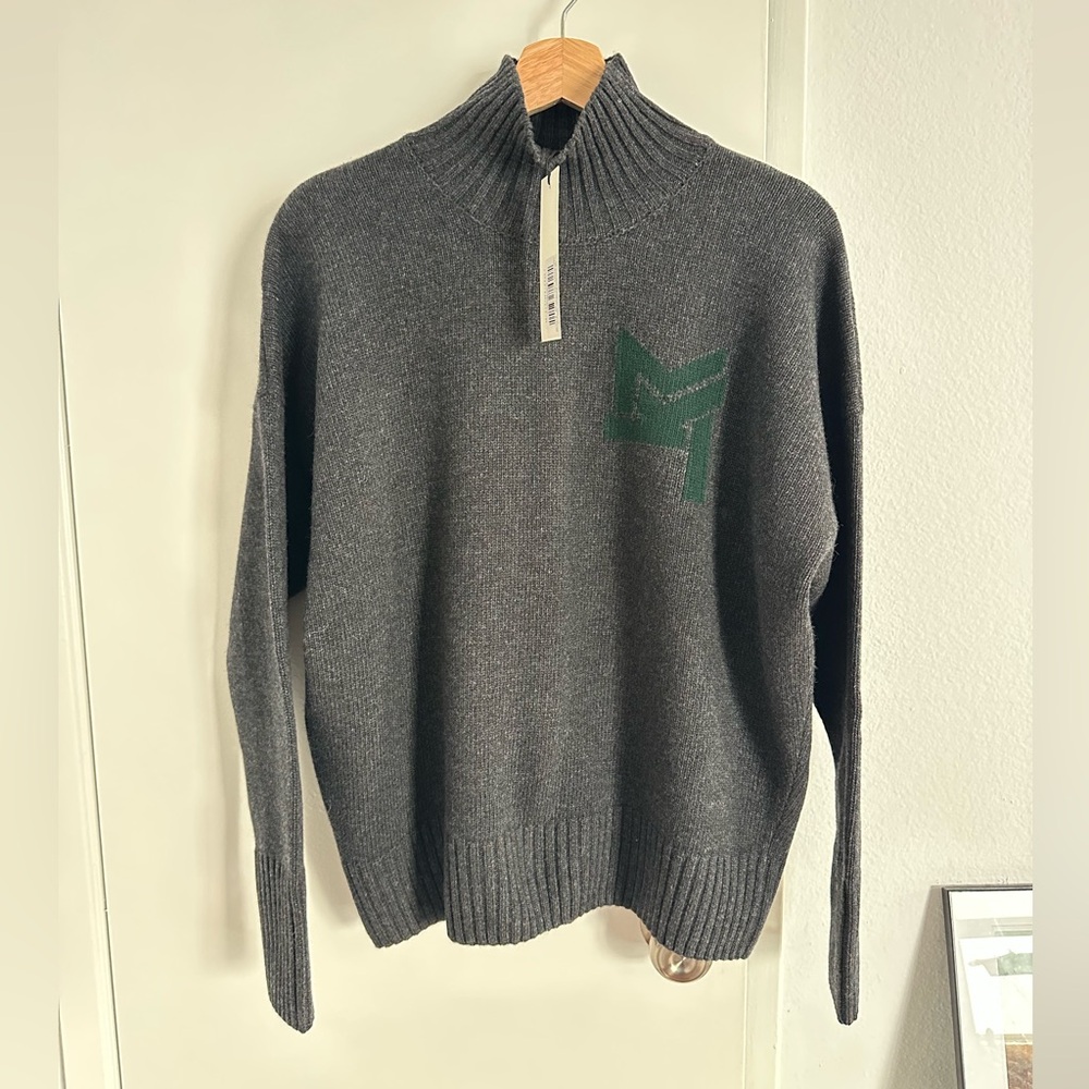 Maison kitsune MK JACQUARD OVERSIZED HIGH NECK PULLOVER